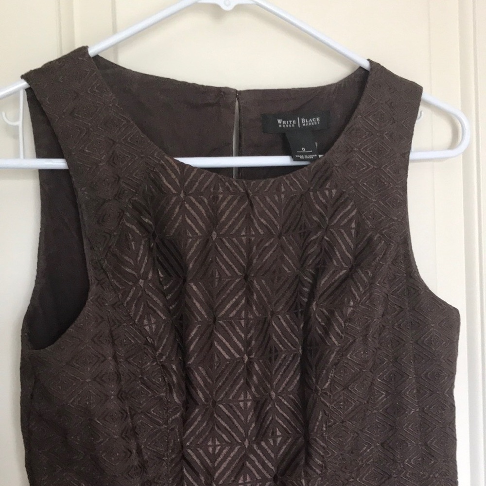 White House Black Market Brown tribal dress (0)